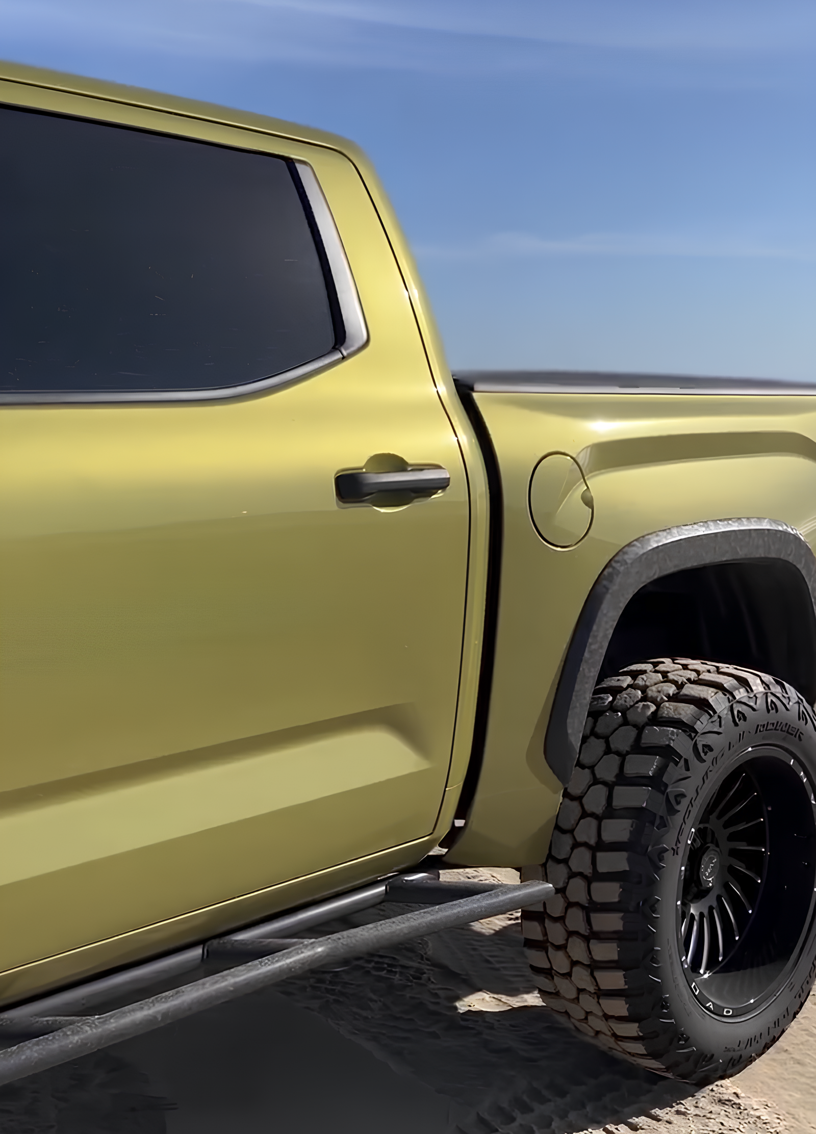 Pickup recouvert d'un film covering KPMF Verde Solaris vert brillant