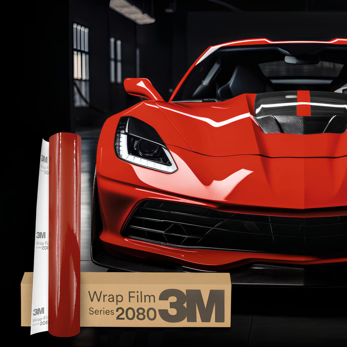 3M™ 2080 G53 – Rouge Flamme Brillant — film covering 3M™ 2080